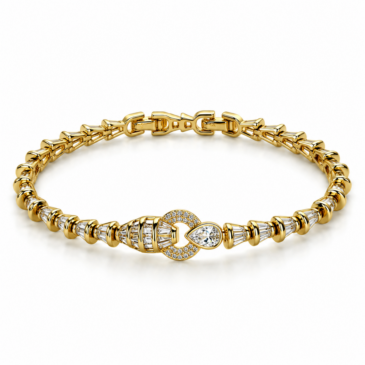 Resolve ✦ Gold Teardrop Buckle Bracelet